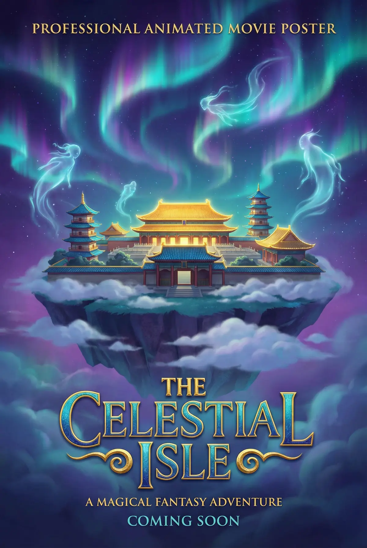 狠狠撸 出品动画奇幻片《灵境传说》电影海报